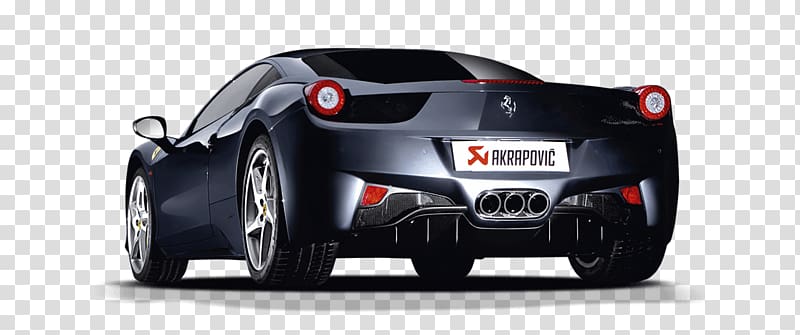 Ferrari 458 Exhaust system Sports car, 458 spyder transparent background PNG clipart