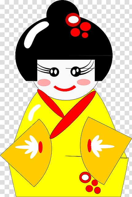 Japanese dolls , Asian woman transparent background PNG clipart