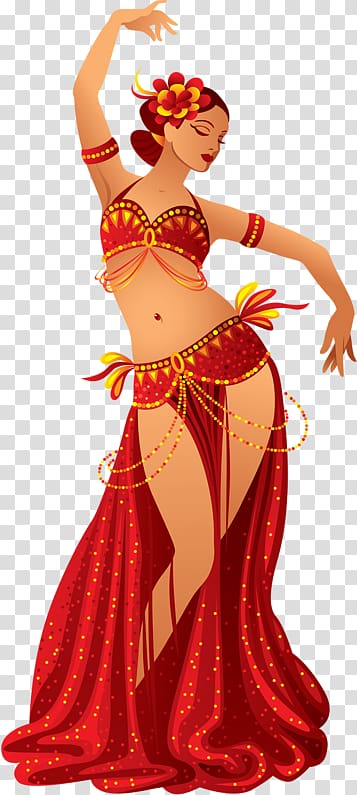 dancer woman illustration, Belly dance Illustration, Indian dancing girl transparent background PNG clipart