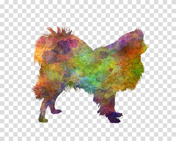 Feather Japanese Chin Watercolor painting purple Beak, Romero transparent background PNG clipart