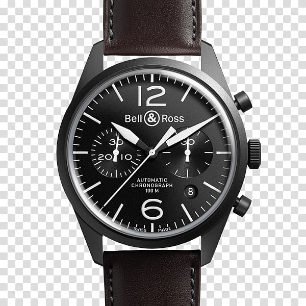 Bell & Ross, Inc. Watch Flyback chronograph, watch transparent background PNG clipart