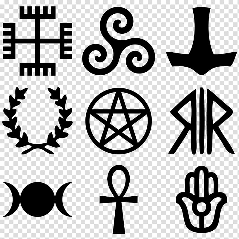 Modern Paganism Symbol Religion Wicca, symbol transparent background PNG clipart