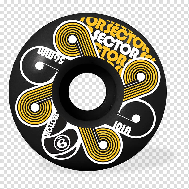 Wheel Circle Logo Skateboard Yellow, color wheel degrees transparent background PNG clipart