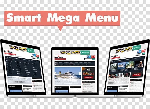 Responsive web design Blogger Template Menu, menu template transparent background PNG clipart