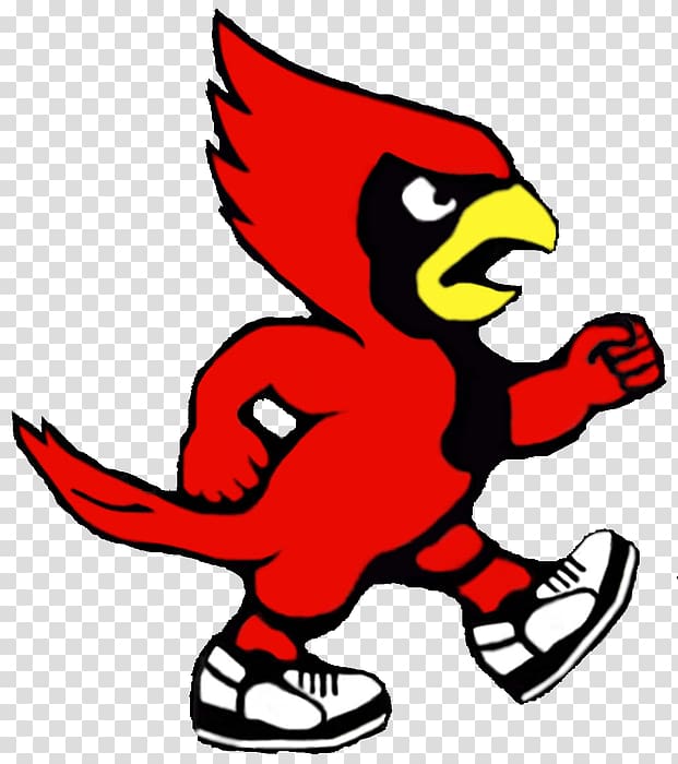 Cardinal Mascot Svg School Sports Team Logo Angry Cardinals 