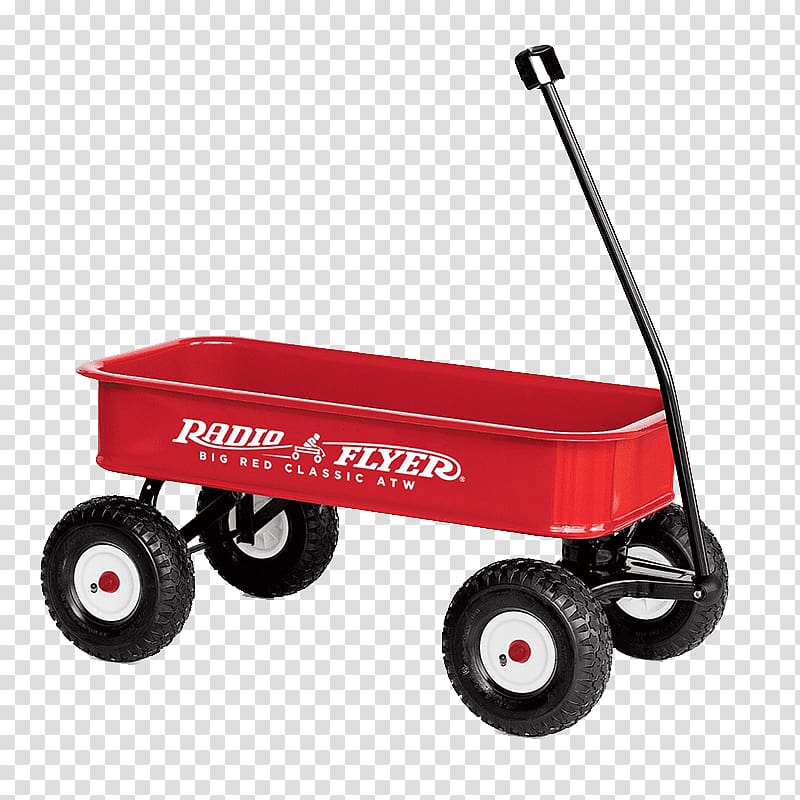 red Radio Flyer wagon, Toy Wagon Radio Flyer transparent background PNG clipart