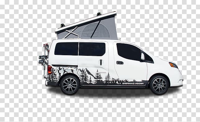 Minivan Car Campervans Nissan NV200, ford transit connect camper transparent background PNG clipart