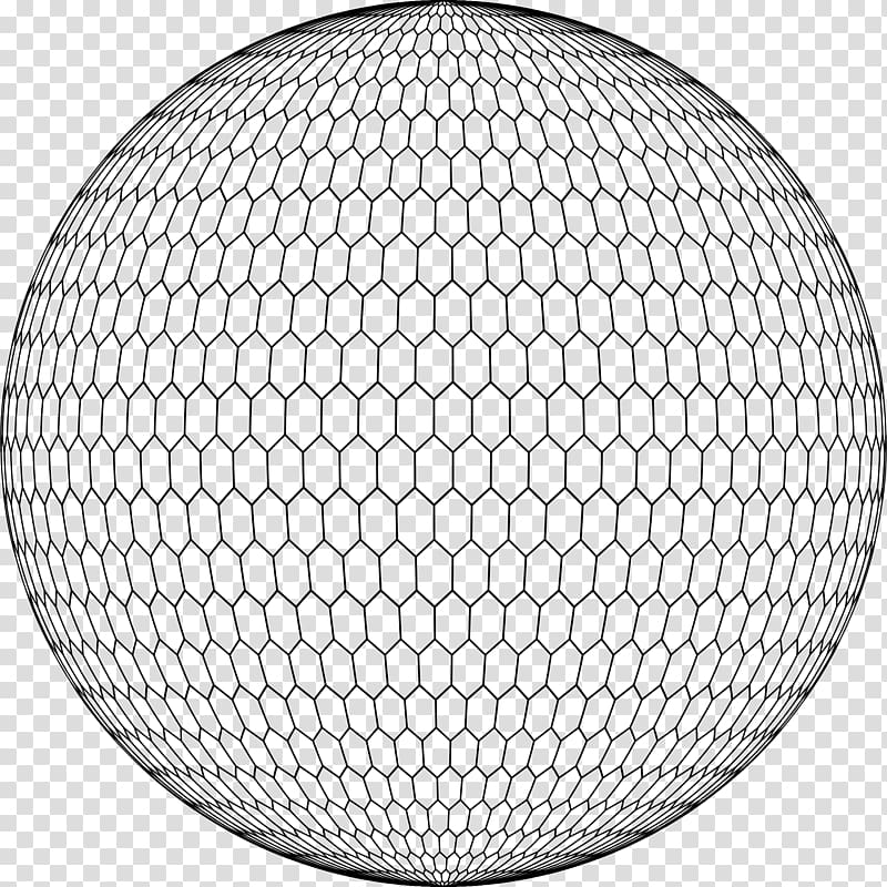 Hexagonal tiling Sphere Hex map, grid transparent background PNG clipart