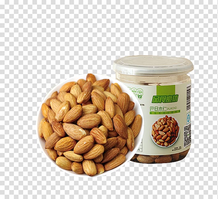 Nut Almond Apricot kernel Dried fruit, Shell almonds transparent background PNG clipart