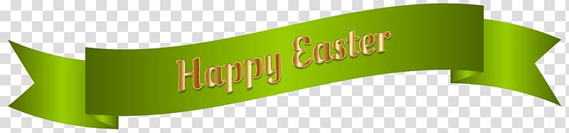Happy Easter text, Logo Brand Font, Green Happy Easter Banner transparent background PNG clipart