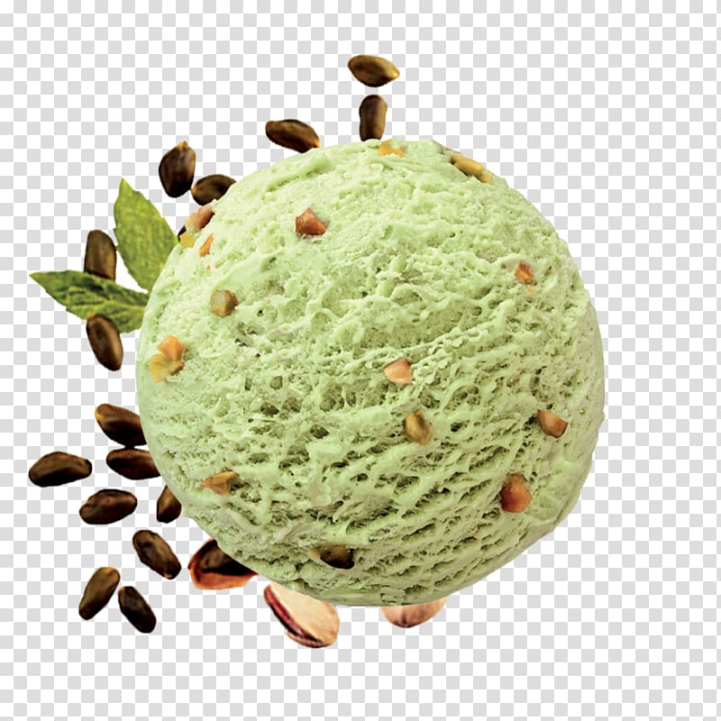 Ice cream Gelato Pistachio Custard, ice cream transparent background PNG clipart