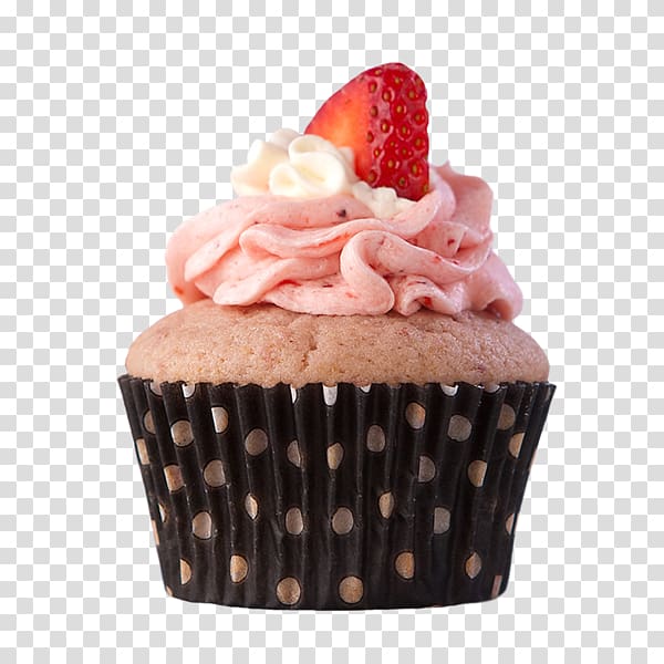 Cupcake Strawberry cream cake Red velvet cake Shortcake, Strawberry cake transparent background PNG clipart