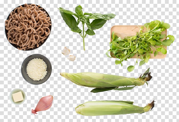 Leaf vegetable Pasta Vegetarian cuisine Whole grain Ingredient, Roasted Corn transparent background PNG clipart