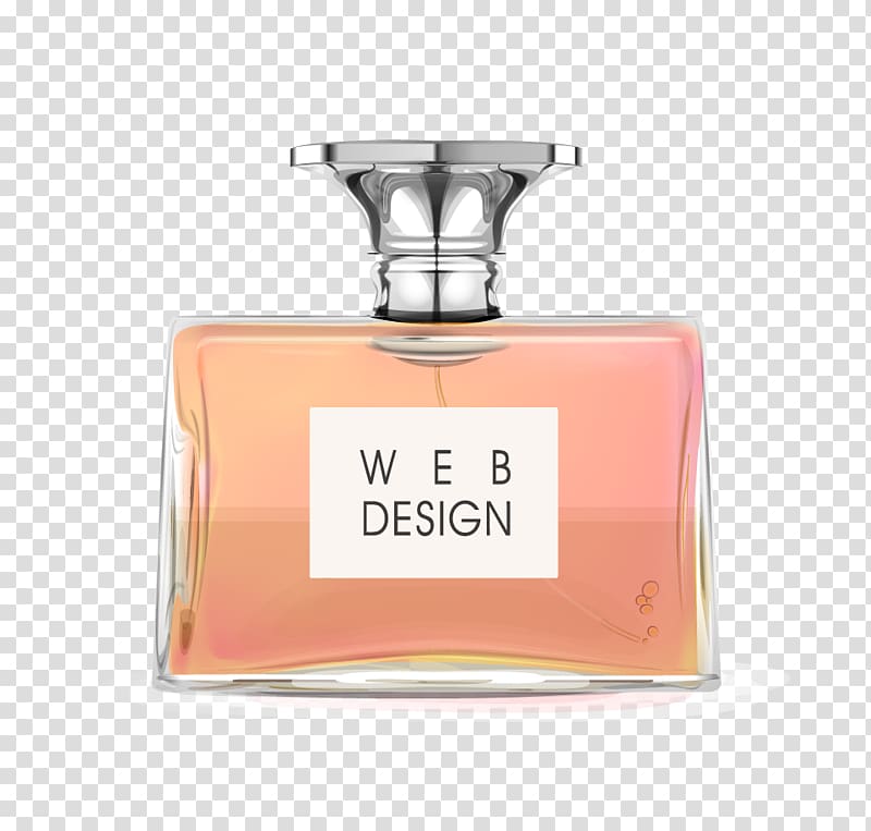 Web Design perfume bottle , Perfume Bottle, perfume transparent background PNG clipart