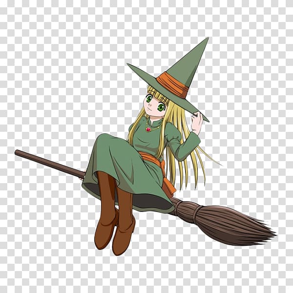 Witchs broom Witchcraft , Cartoon Lolita little witch transparent background PNG clipart