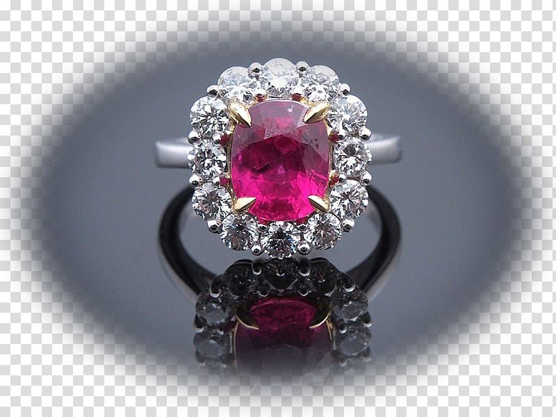 Ruby Ring Diamond Sapphire Jewellery, ruby transparent background PNG clipart