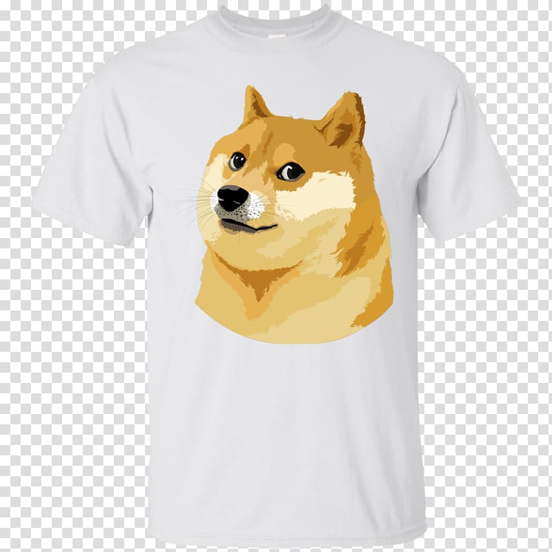 T-shirt Shiba Inu Dogecoin Sleeve, T-shirt transparent background PNG clipart
