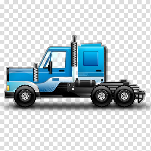 blue truck illustration, cargo automotive exterior model car, Work Star blue transparent background PNG clipart