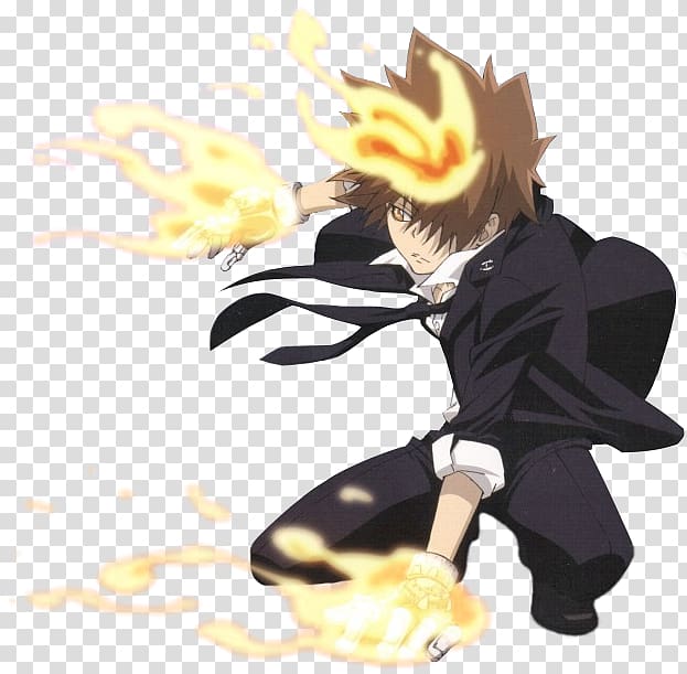 Tsunayoshi Sawada Hayato Gokudera Lambo Reborn! Chrome Dokuro, Vongola Family transparent background PNG clipart