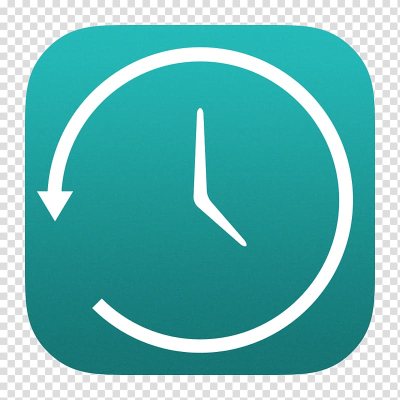 clock logo, blue angle symbol aqua, Time Machine transparent background PNG clipart