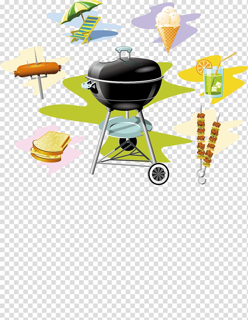 Barbecue sauce Steak Barbecue chicken, Barbecue creative hand-painted color transparent background PNG clipart
