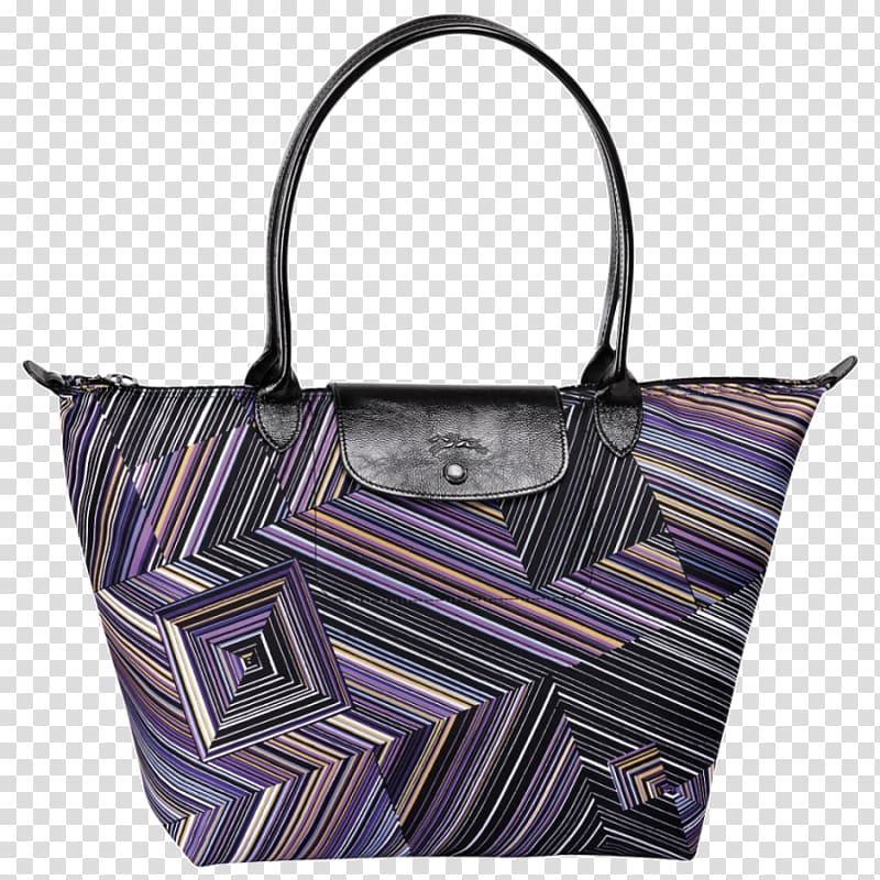 Handbag Op art Tote bag Longchamp, bag transparent background PNG clipart