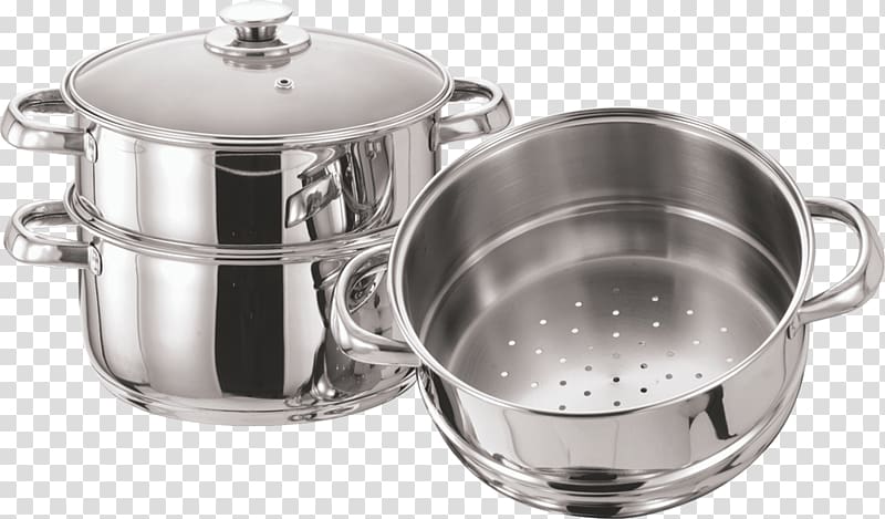 Food Steamers Cookware Stainless steel Induction cooking, others transparent background PNG clipart