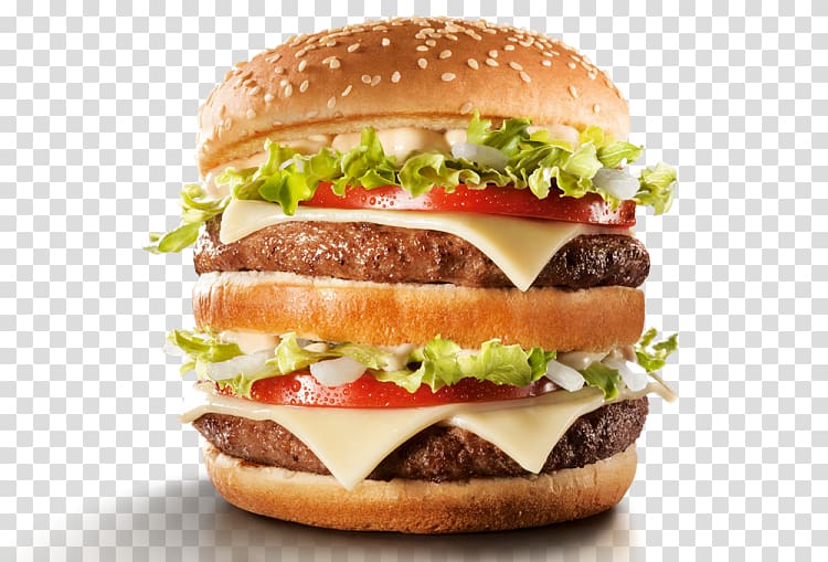 Big N\' Tasty Hamburger McDonald\'s Big Mac Bacon McDonald\'s French Fries, tasty transparent background PNG clipart