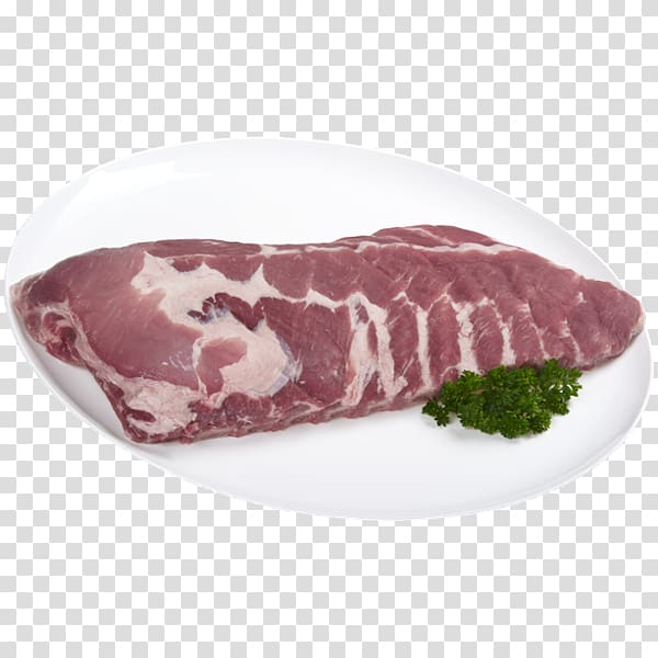Spare ribs Capocollo Boston butt Pork ribs, meat transparent background PNG clipart
