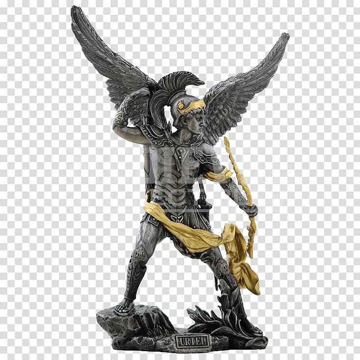 Michael Gabriel Uriel Archangel Statue, saint michael transparent background PNG clipart