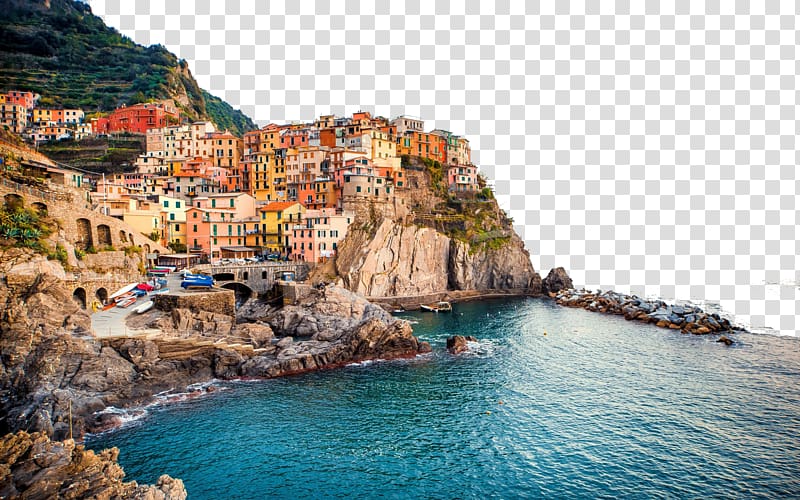Manarola Riomaggiore Ultra-high-definition television , Italy Cinque Terre twenty transparent background PNG clipart