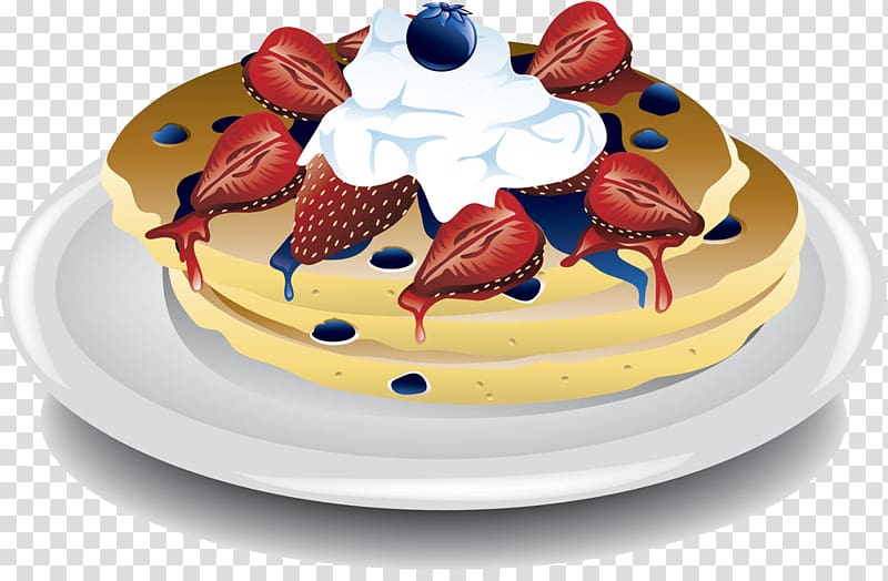 Pancake Breakfast Crxeape , Strawberry cake on transparent background PNG clipart
