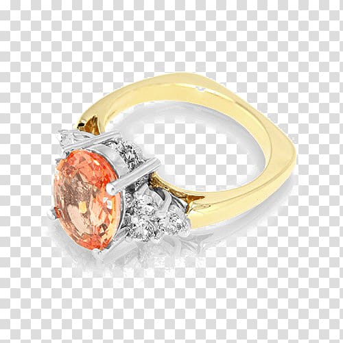 Ring Sapphire Padparadscha Jewellery Gemstone, ring transparent background PNG clipart