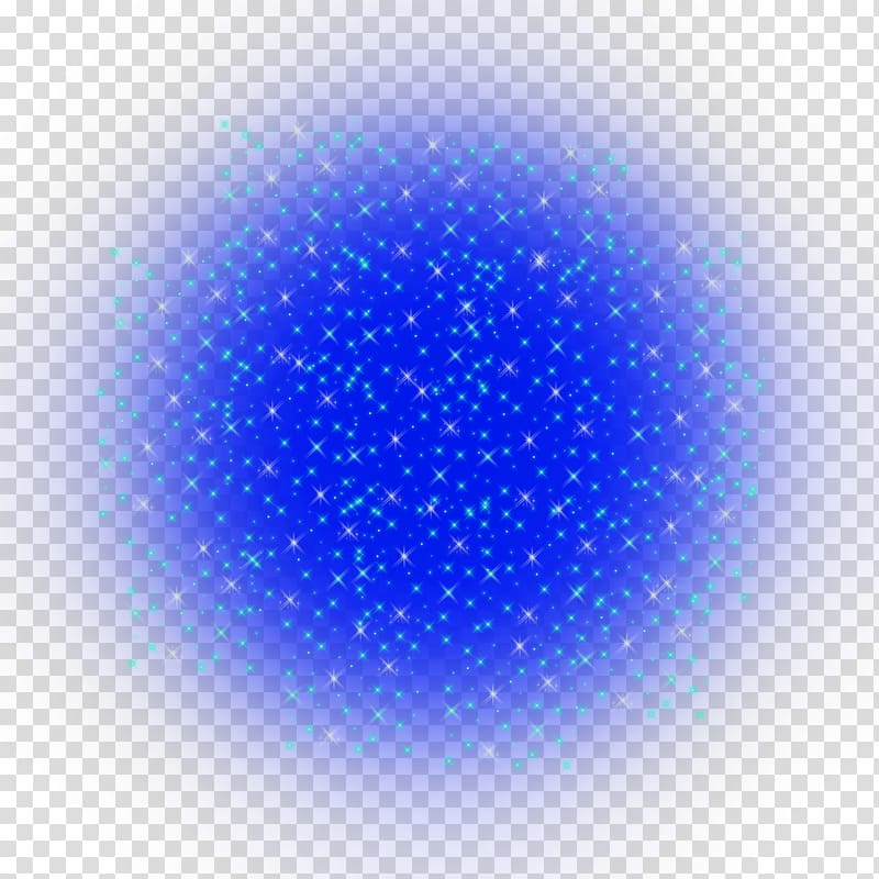 blue circle shining little star transparent background PNG clipart