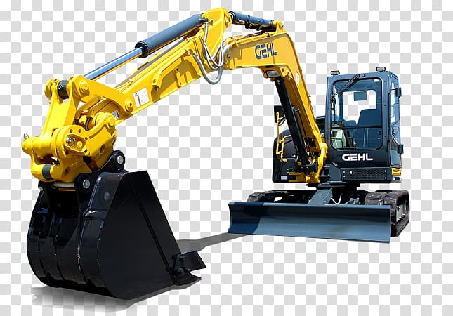 Excavator transparent background PNG clipart