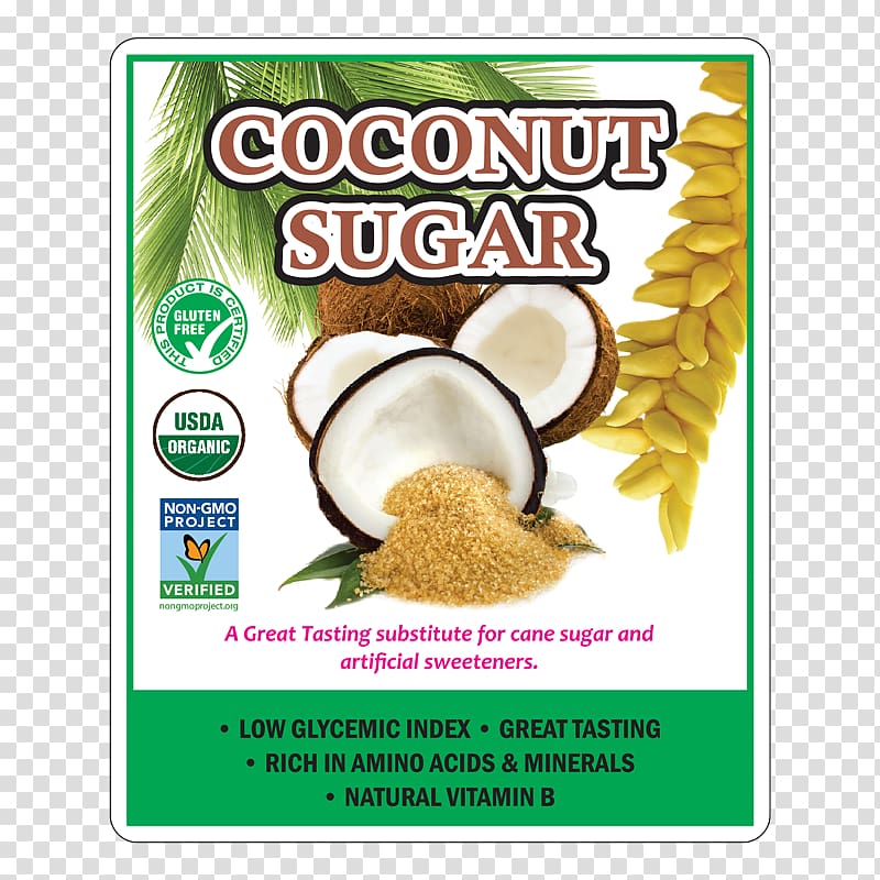 Natural foods Organic food Palm sugar Flavor Superfood, Coconut Sugar transparent background PNG clipart