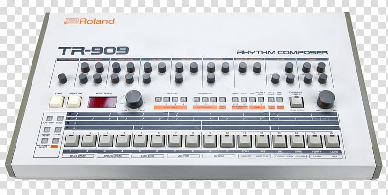 Roland TR-808 Roland TR-505 Roland TR-909 Drum machine Techno, Drum Beat transparent background PNG clipart