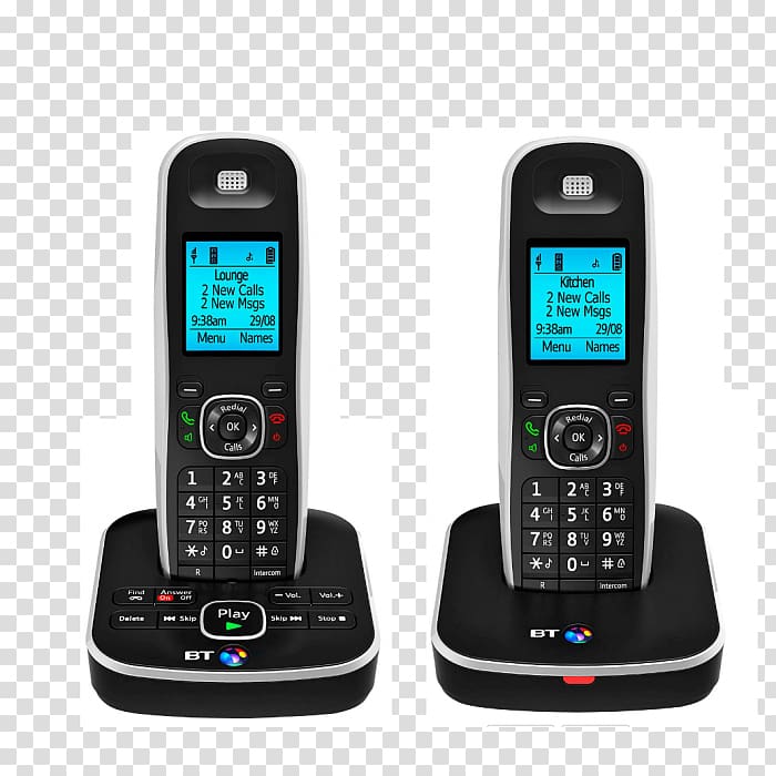 Feature phone Mobile Phones Answering Machines Cordless telephone, answer phone transparent background PNG clipart