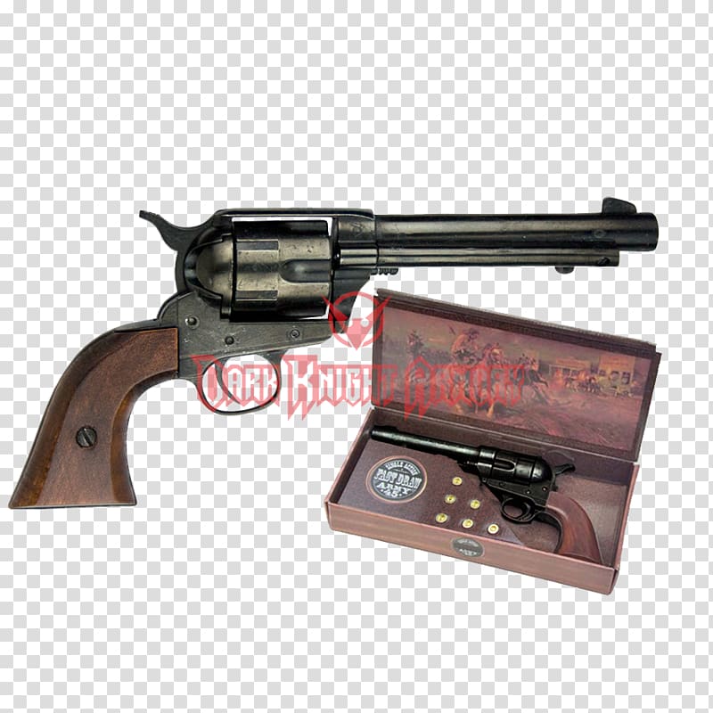 American frontier Colt Single Action Army Cap gun Revolver Firearm, weapon transparent background PNG clipart