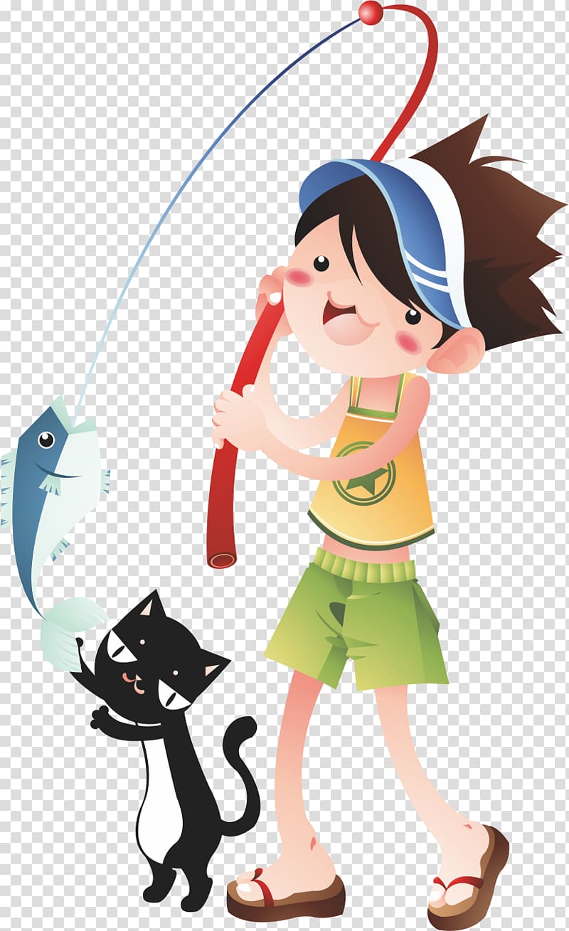 Fishing Euclidean , Fishing Boy transparent background PNG clipart