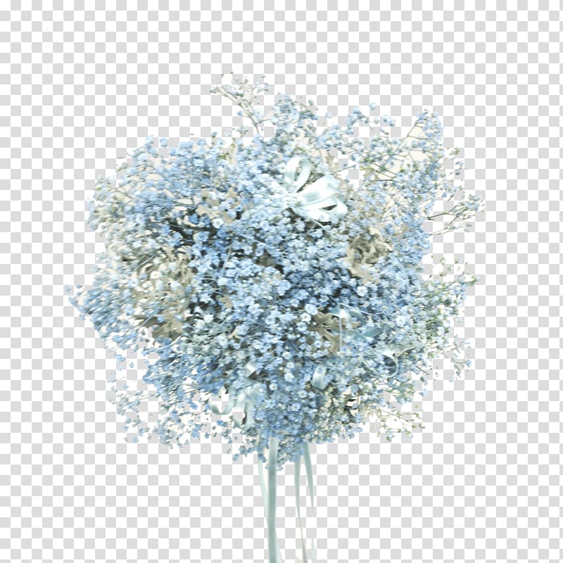 bouquet of blue petaled flower, Gail's Floral Studio Flower bouquet Baby's-breath Wedding, Wedding flower transparent background PNG clipart