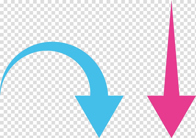 two pink and blue arrows , Arrow, Creative arrows transparent background PNG clipart