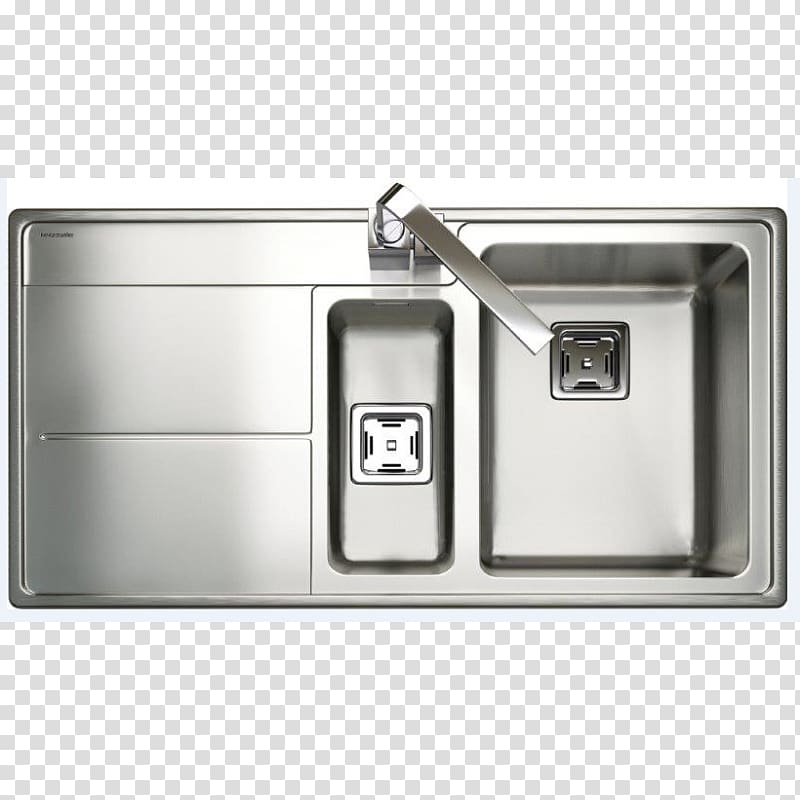 Sink Stainless steel Manufacturing Bowl Brushed metal, sink transparent background PNG clipart