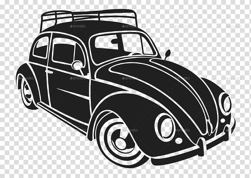 black Volkswagen Beetle coupe illustration, Volkswagen Beetle Car Volkswagen 181 Volkswagen K70, old car transparent background PNG clipart