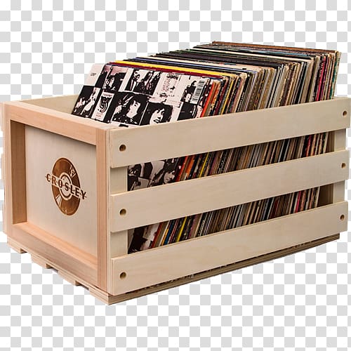 AC1004A-NA Record Storage Crate Holds Up to 75 Albums, NaturalFire-branded with The Iconic Crosley Logo by Crosley Phonograph record Crosley Cruiser CR8005A Crosley Cruiser CR8005D, patrick dab transparent background PNG clipart