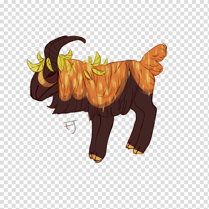 Cattle Cartoon Carnivora Jeffrey Horn, monster leaf transparent background PNG clipart