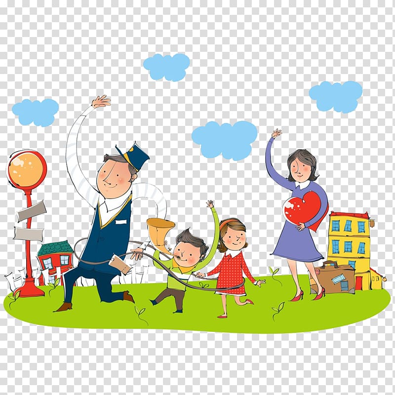 Family reunion , Family playing together transparent background PNG clipart