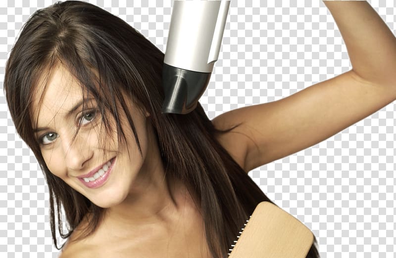 Hair dryer Hairstyle Drying Shampoo, Blowing hair beauty transparent background PNG clipart