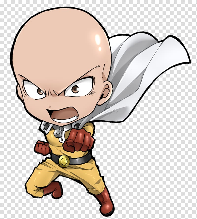 One Punch Man Saitama Sitting at Computer Desktop Wallpaper