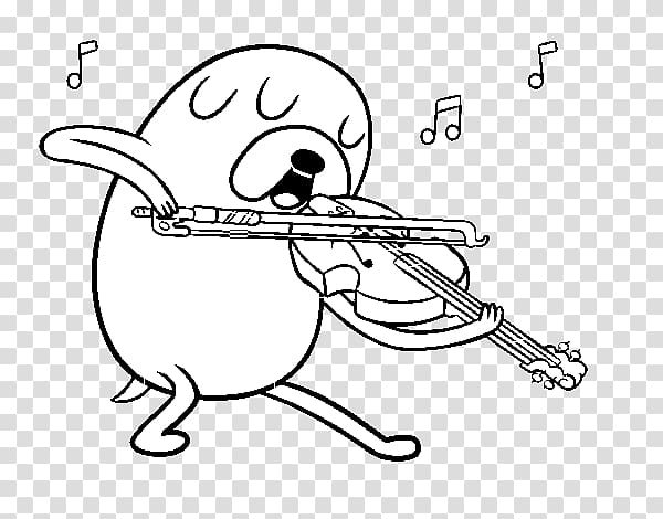 Jake the Dog Drawing Violin Finn the Human Coloring book, violin cartoon transparent background PNG clipart